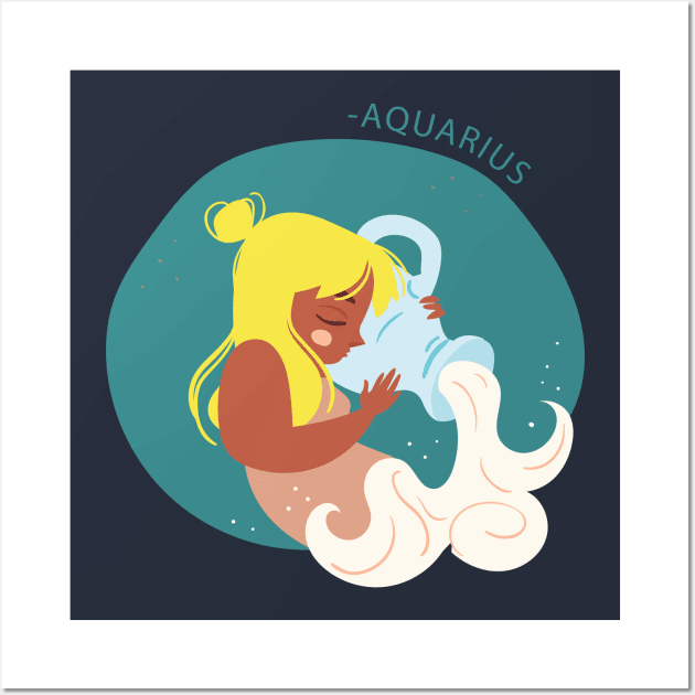 Aquarius Wall Art by gnomeapple